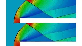 Supersonic flow over a forward-facing step