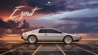 LOTUS ESPRIT🔮 - Retrowave Artwork 🍹