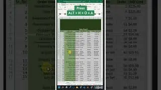 Adjust Rows & Columns in one shot in Excel 