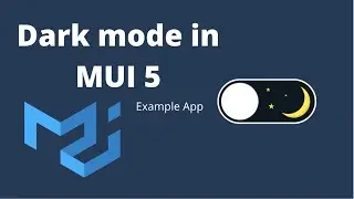 Dark mode in Material UI 5