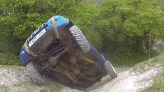 CORSE 4x4 Suzuki jimny on it's side