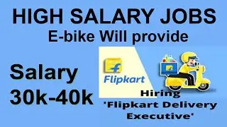 Flipkart Delivery Executive Job Vacancy in Chennai | Salary 20,000 – 45,000 /-