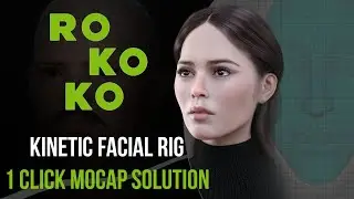 Rokoko Facial Mocap | 1 Click Solution | Kinetic Facial Rig | Low Cost