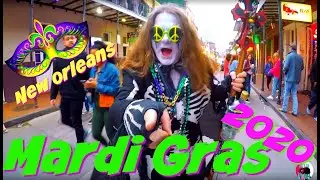 THE PARTY BEGINS! It's 'MARDI GRAS!'  New Orleans, LA.  U.S.A. 2020