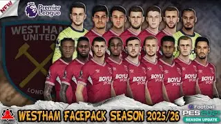West Ham United New Facepack Season 2025/26 - PES 2021 & Football Life 2025