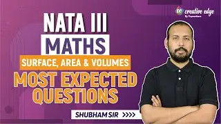 NATA III Attempt 2022 Maths Exam | Most Expected Questions of Surface Area & Volume | NATA 2022