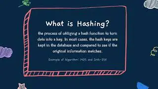 Differences between Hashing and Encryption