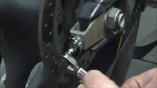 How to use a crow's foot wrench adapter. Demo done on Yamaha R6 chain adjuster nut.