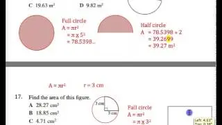 Circles Revision Answers Q 16 to 18
