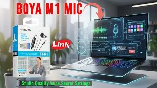 How to Connect Boya M1 Mic to PC/Laptop | Studio Quality Voice Secret Settings | Fix All Problems