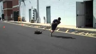 Sled - Forward Dragging (Heavy x 15 yards)