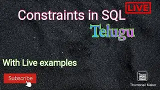 constraints in SQL 👆👩‍💻//uses of constraints in real time with live examples//2020