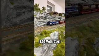 3,50 Meter Zug in H0 Modelleisenbahn - KLV Zug