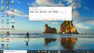 how to print in HTML : the basic program printing in html learn to print in html body tag