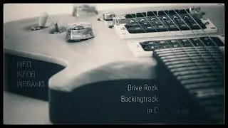 Drive Rock Backing Track in C | 115 BPM