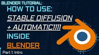 Stable Diffusion+Automatic1111 in Blender: Intro[Part:1]