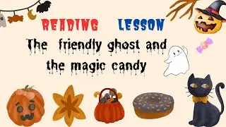 Reading lesson | Halloween short story for kid's reading practice | Simple sentences