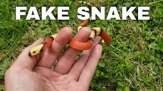 Fake realistic rubber snake
