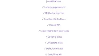 java 8 Features || #java8