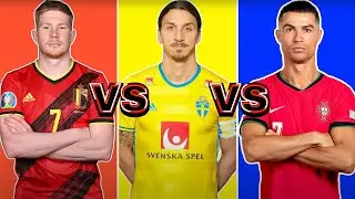 Comparison: Kevin De Bruyne vs Ibrahimovic vs Ronaldo