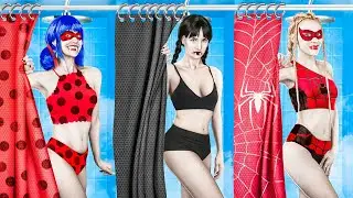 What If Superheroes Were Vampires? / Ladybug, Wednesday, and Spider-Girl