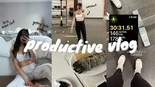 PRODUCTIVE VLOG: getting back into routine, working out, finding balance & life chats + more!