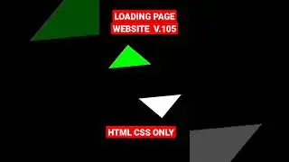 Loading Page  Website HTML CSS ONLY Version 105.0 