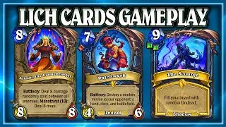 New Cards March of the Lich King Hearthstone