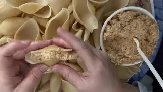 🇸🇦🇺🇸Vlog مسلم  طبخ Shells & Cheese with Meat