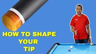How To Shape Your Pool Cue Tip ~ My favorite Pool Cue Tip Tool (Pool Lessons)