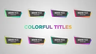 Colorful Titles After Effects Template