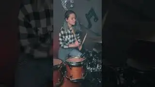 Kate @TheSixsters 🔥🔥🔥 #newvideo #drummer #rockband #drums #paiste