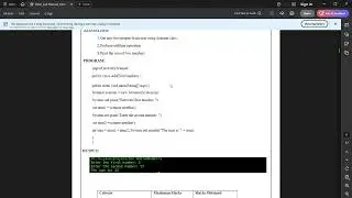 JAVA Lab PROGRAMS