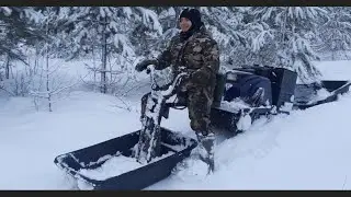 покатушка на мотособаке 👍