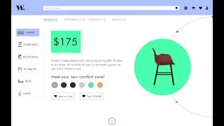 UI/UX design for furniture store website