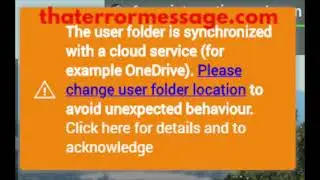 The user folder is synchronized with a cloud service (BeamNG.Drive)
