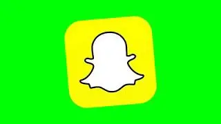 SNAPCHAT ICON ON GREEN SCREEN