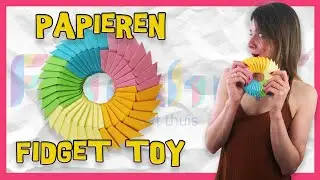 Colorful, easy PAPER FIDGET folding!