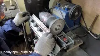 Быстрая заточка ножей от рейсмусов на станке Sharp Knife Expert