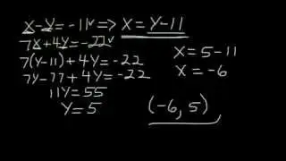 How to Solve Systems of Equations (Substitution Method)