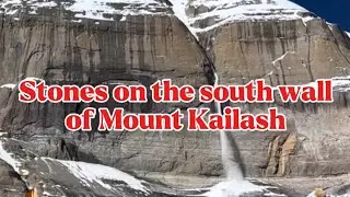 The thirteen golden pagodas on the cliff of Mount Kailash are a miracle. 4k Video#mountkailash