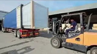 how korea client unload expandable container house