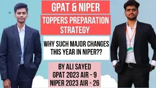 GPAT Preparation Strategy by Ali Sayed (GPAT 2023 AIR- 9)