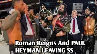 ROMAN REIGNS & PAUL HEYMAN LEAVING SUMMER SLAM OFF-AIR, ROMAN REIGNS REACTION ON Victory In MATCH
