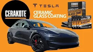 Protecting My 2024 Tesla Model 3 Performance with Cerakote Ceramic Glass Coat Protectant!