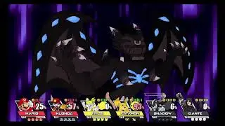 Super Smash Bros Crusade - Mario & Klonoa VS Tails & Patamon VS Shadow & Dante