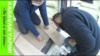 KARAVAN YAPIMI 10 - ZEMİNE PARKE KAPLAMA, YALITIM TEMİZLEME