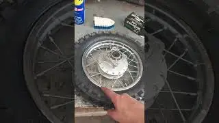 How to change a tire with a tube (yamaha ttr50 tire)