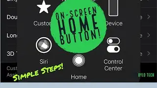 How To Get Touch Screen Home Button on iPhone! (iOS) - Quick Tutorial - Enable Assistive Touch!