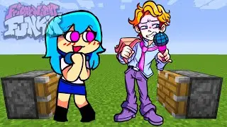 Sky + Senpai | FNF Friday Night Funkin' Characters in Minecraft